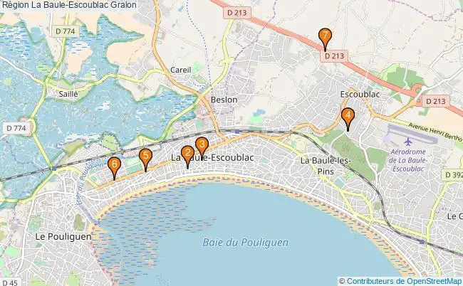 plan Région La Baule-Escoublac Associations région La Baule-Escoublac : 11 associations