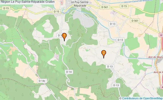 plan Région Le Puy-Sainte-Réparade Associations région Le Puy-Sainte-Réparade : 3 associations
