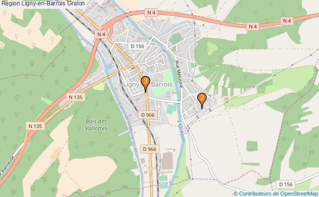plan Région Ligny-en-Barrois Associations région Ligny-en-Barrois : 3 associations