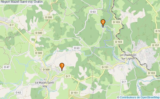 plan Région Mazet-Saint-Voy Associations région Mazet-Saint-Voy : 2 associations