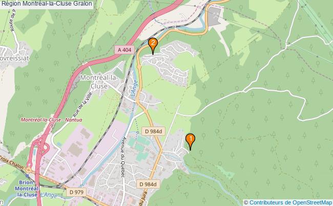 plan Région Montréal-la-Cluse Associations région Montréal-la-Cluse : 2 associations