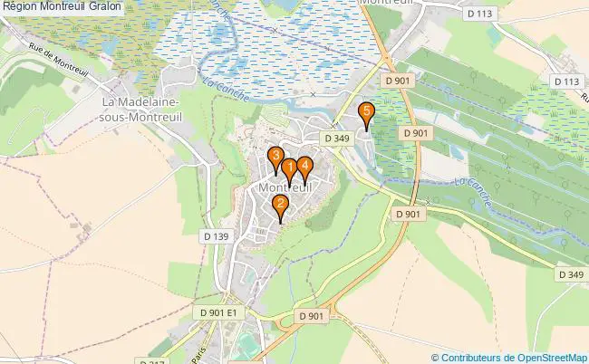 plan Région Montreuil Associations région Montreuil : 5 associations