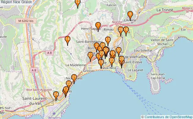 plan Région Nice Associations région Nice : 218 associations