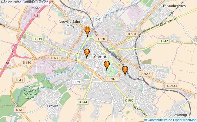 plan Région Nord Cambrai Associations région Nord Cambrai : 4 associations