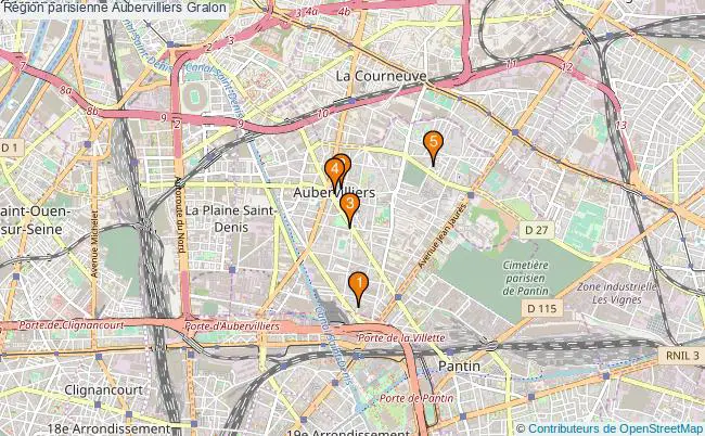 plan Région parisienne Aubervilliers Associations région parisienne Aubervilliers : 7 associations