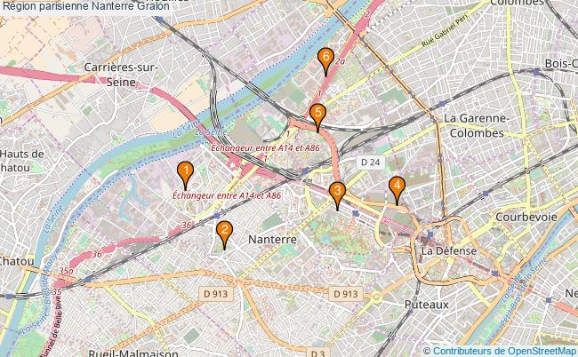 plan Région parisienne Nanterre Associations région parisienne Nanterre : 7 associations