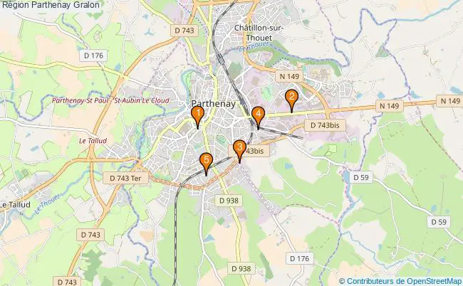 plan Région Parthenay Associations région Parthenay : 5 associations