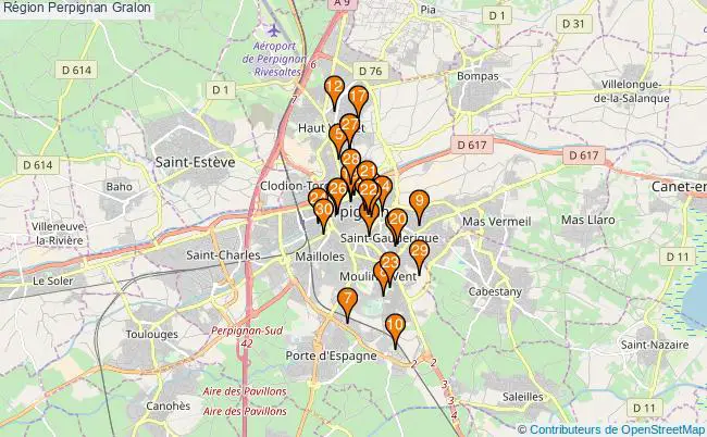 plan Région Perpignan Associations région Perpignan : 68 associations