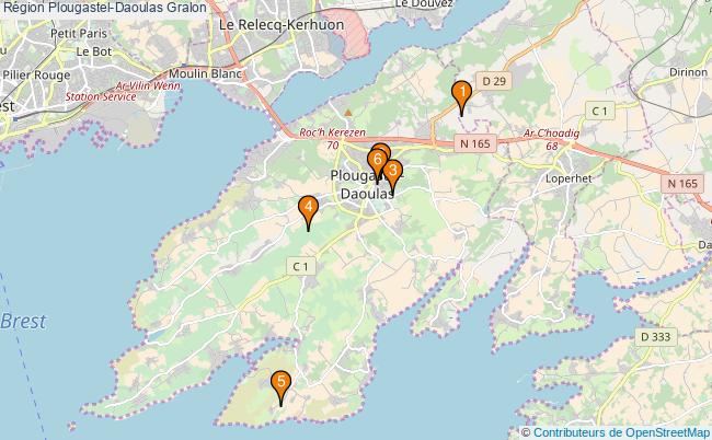 plan Région Plougastel-Daoulas Associations région Plougastel-Daoulas : 6 associations
