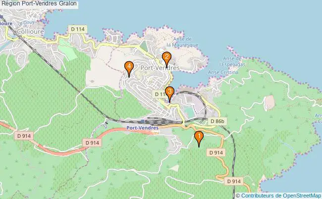 plan Région Port-Vendres Associations région Port-Vendres : 5 associations