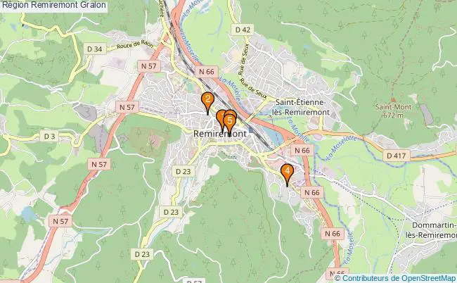 plan Région Remiremont Associations région Remiremont : 6 associations