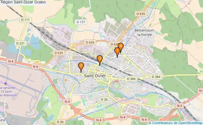 plan Région Saint-Dizier Associations région Saint-Dizier : 6 associations