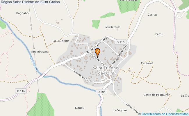 plan Région Saint-Etienne-de-l'Olm Associations région Saint-Etienne-de-l'Olm : 2 associations