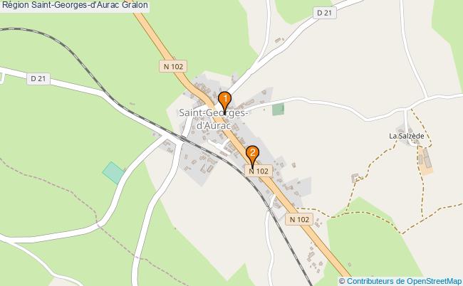 plan Région Saint-Georges-d'Aurac Associations région Saint-Georges-d'Aurac : 2 associations