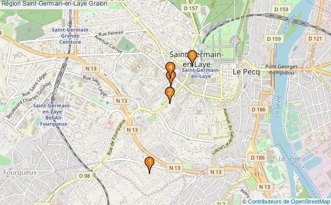 plan Région Saint-Germain-en-Laye Associations région Saint-Germain-en-Laye : 7 associations