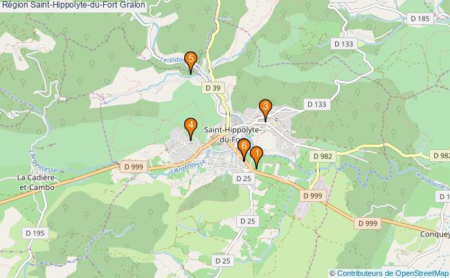 plan Région Saint-Hippolyte-du-Fort Associations région Saint-Hippolyte-du-Fort : 7 associations