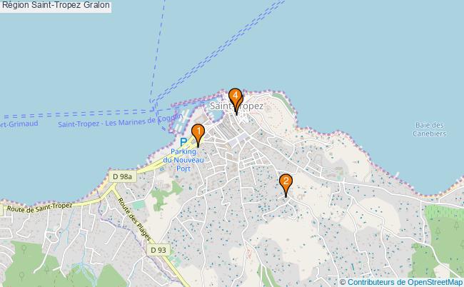 plan Région Saint-Tropez Associations région Saint-Tropez : 3 associations
