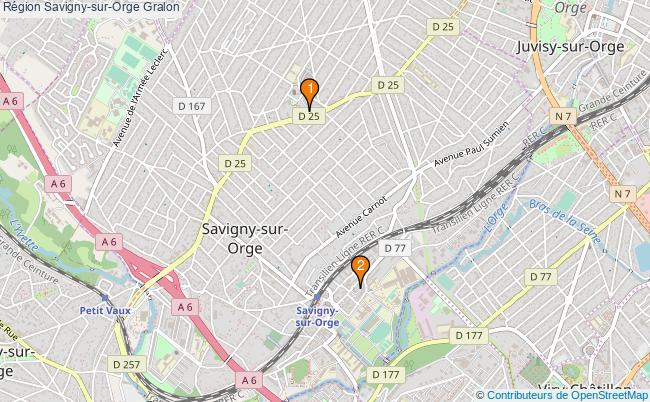 plan Région Savigny-sur-Orge Associations région Savigny-sur-Orge : 3 associations