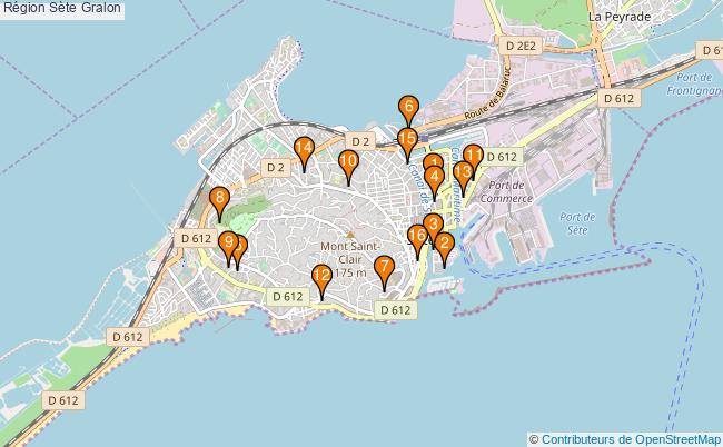 plan Région Sète Associations région Sète : 27 associations