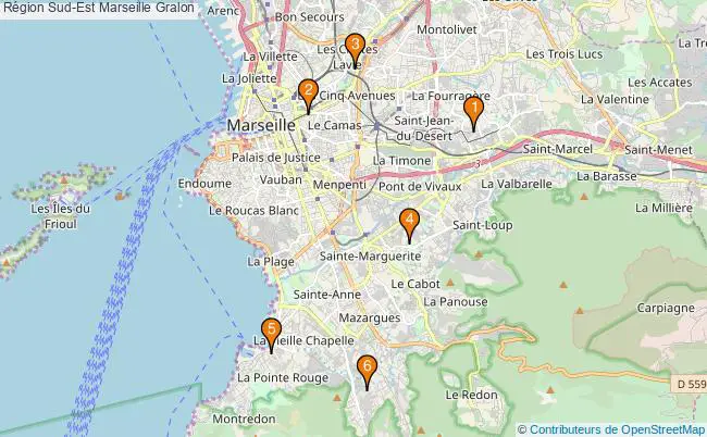 plan Région Sud-Est Marseille Associations région Sud-Est Marseille : 6 associations
