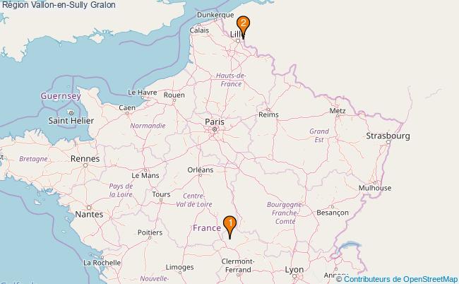 plan Région Vallon-en-Sully Associations région Vallon-en-Sully : 2 associations