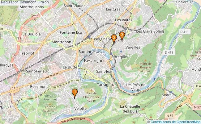 plan Regulation Besançon Associations Regulation Besançon : 4 associations