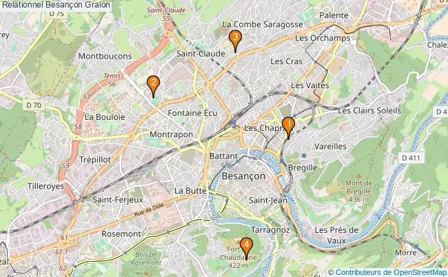 plan Relationnel Besançon Associations relationnel Besançon : 4 associations