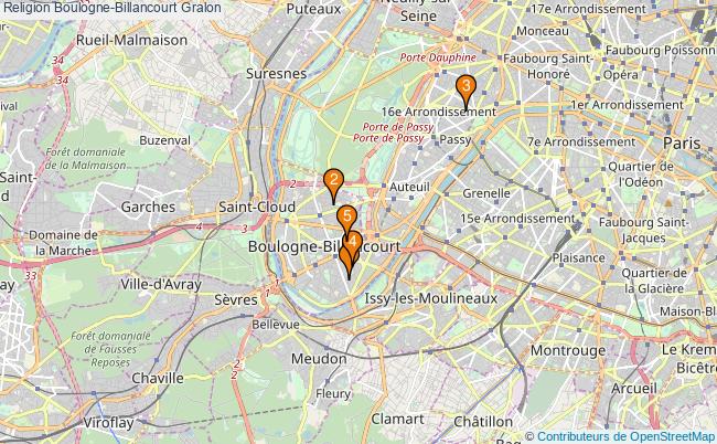 plan Religion Boulogne-Billancourt Associations religion Boulogne-Billancourt : 6 associations