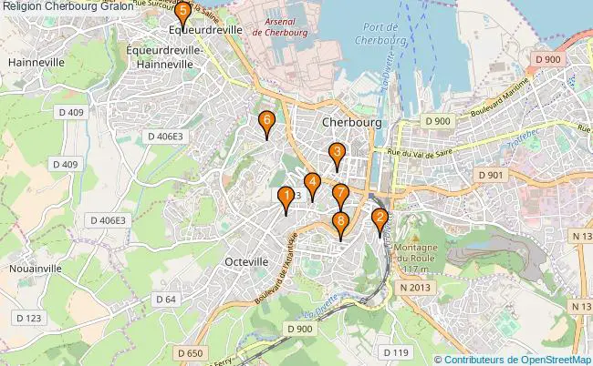 plan Religion Cherbourg Associations religion Cherbourg : 7 associations