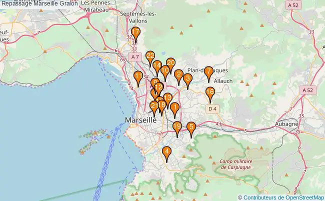 plan Repassage Marseille Associations repassage Marseille : 24 associations
