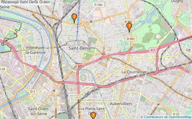 plan Repassage Saint-Denis Associations repassage Saint-Denis : 4 associations