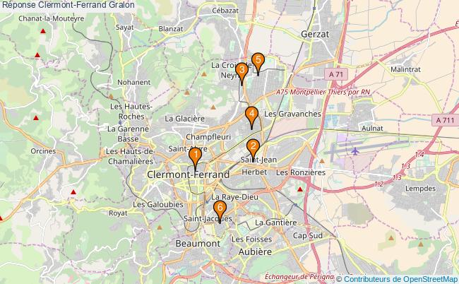 plan Réponse Clermont-Ferrand Associations Réponse Clermont-Ferrand : 5 associations