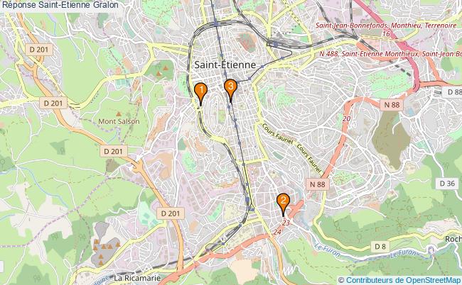 plan Réponse Saint-Etienne Associations Réponse Saint-Etienne : 7 associations