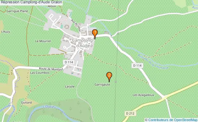 plan Répression Camplong-d'Aude Associations Répression Camplong-d'Aude : 2 associations