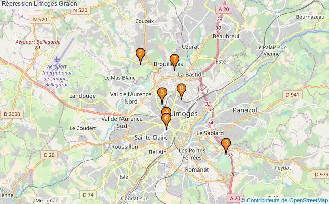 plan Répression Limoges Associations Répression Limoges : 9 associations