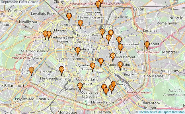 plan Répression Paris Associations Répression Paris : 23 associations