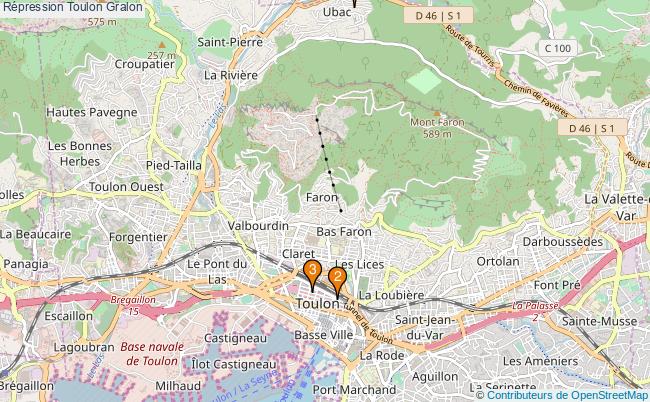 plan Répression Toulon Associations Répression Toulon : 3 associations