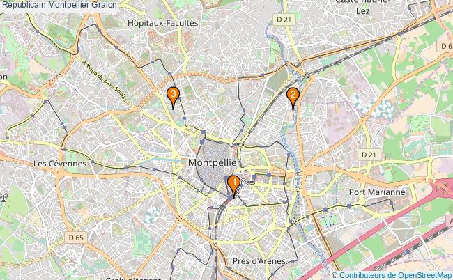 plan Républicain Montpellier Associations républicain Montpellier : 3 associations