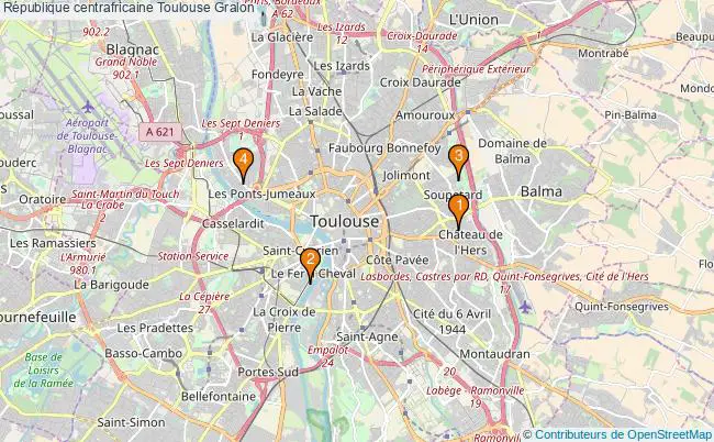 plan République centrafricaine Toulouse Associations République centrafricaine Toulouse : 4 associations