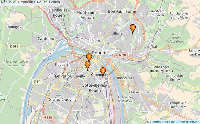 plan République française Rouen Associations République française Rouen : 7 associations