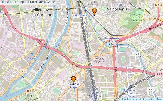 plan République française Saint-Denis Associations République française Saint-Denis : 4 associations