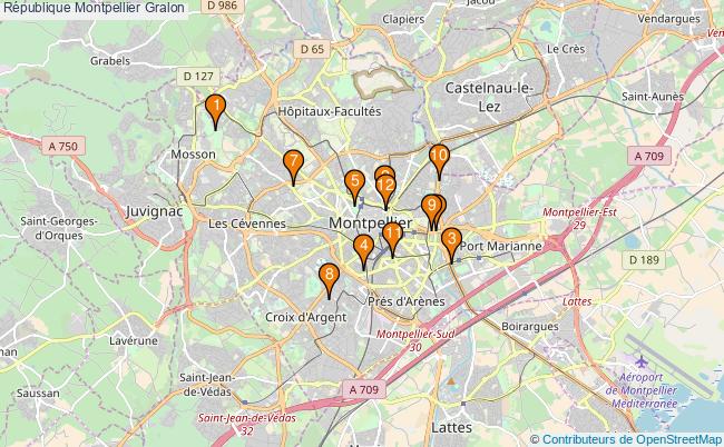 plan République Montpellier Associations République Montpellier : 13 associations