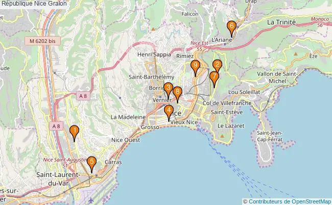 plan République Nice Associations République Nice : 9 associations