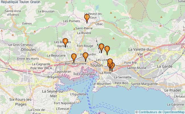 plan République Toulon Associations République Toulon : 10 associations
