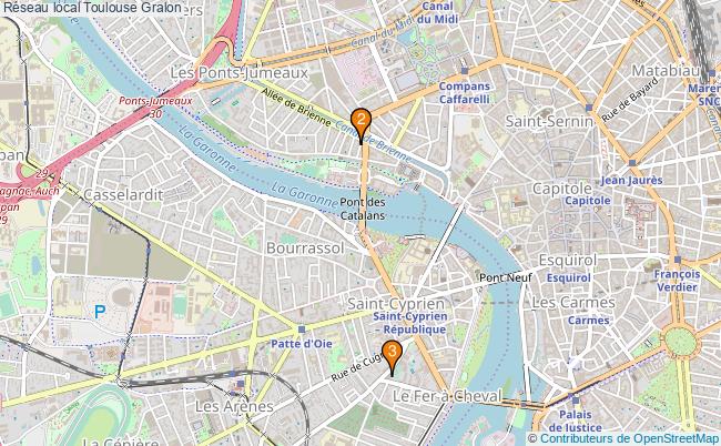 plan Réseau local Toulouse Associations réseau local Toulouse : 3 associations