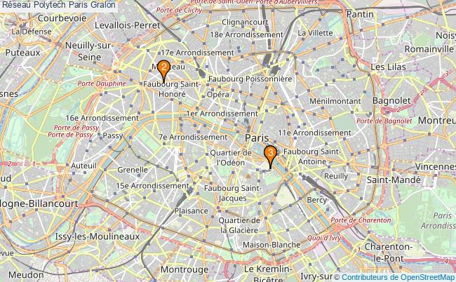 plan Réseau Polytech Paris Associations réseau Polytech Paris : 4 associations