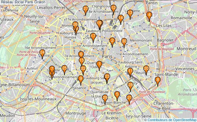 plan Réseau social Paris Associations réseau social Paris : 49 associations