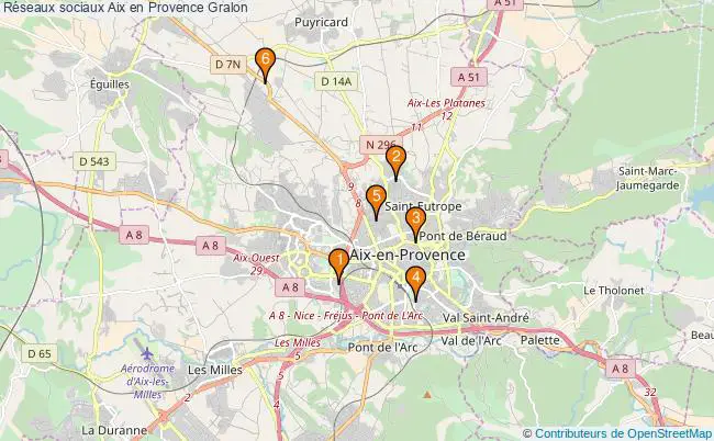 plan Réseaux sociaux Aix en Provence Associations réseaux sociaux Aix en Provence : 8 associations