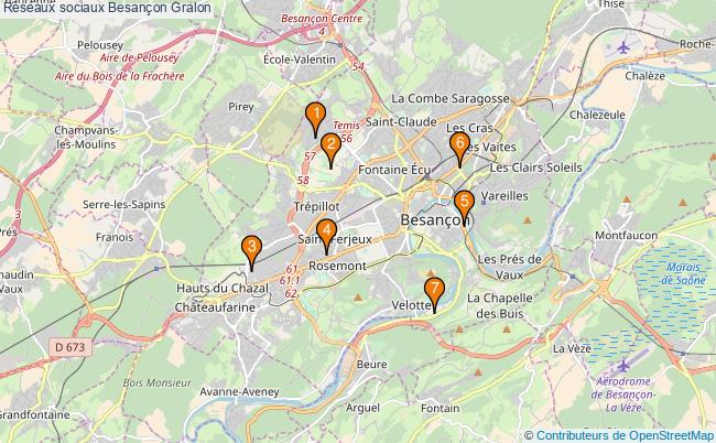 plan Réseaux sociaux Besançon Associations réseaux sociaux Besançon : 12 associations