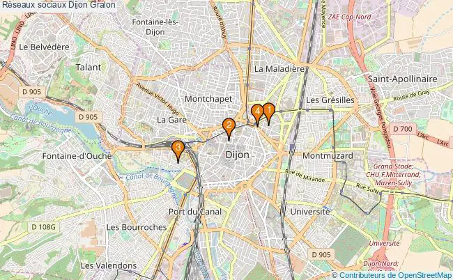 plan Réseaux sociaux Dijon Associations réseaux sociaux Dijon : 10 associations
